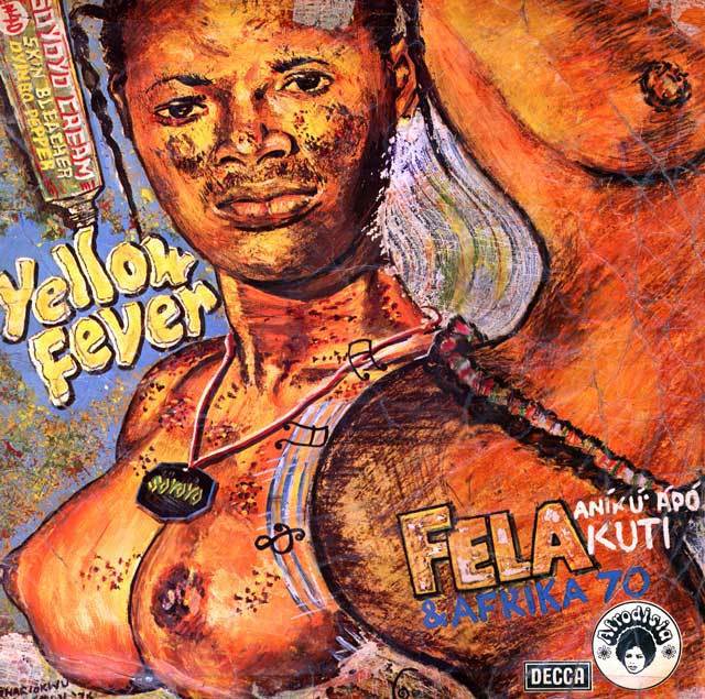 Arte do disco Yellow Fever, de Fela Kuti
