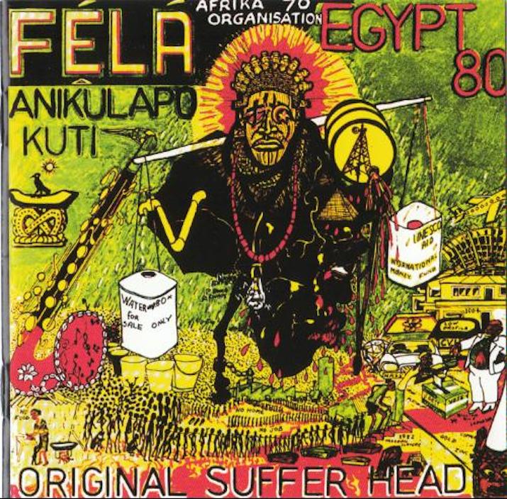 Arte para Original Suffer Head, de Fela Kuti e banda Egypt 80